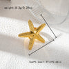 Wholesale Women's Natural Style Stainless Steel Jewelry With Starfish Embossed Design And Electroplating Process