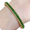 Wholesale Women's Natural Tanzanite Diopside Bracelet With S925 Silver Inlay Geometric Temperament Style Electroplated