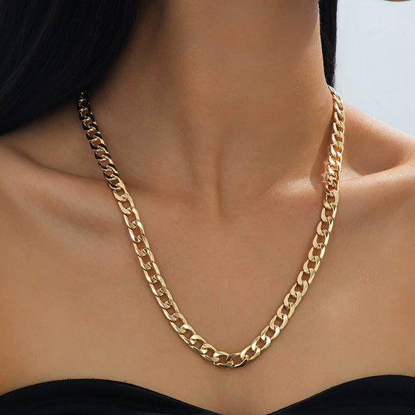 Wholesale Women's Necklace Zinc Alloy Electroplated Flowers Shape Regular Chain Sweet And Cool Style Jewelry