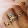 Wholesale Women's New Retro Gold 9 Piece Set Combination Ring In Geometric Pattern Alloy Material With Electroplating