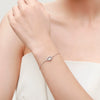 Wholesale Women's Niche Geometric Eggshaped S925 Sterling Silver Moonstone Jewelry Bracelet And Closed Ring