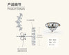 Wholesale Women's Niche Geometric Moissanite Earrings 925 Sterling Silver Electroplated