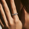 Wholesale Women's Niche Geometric 925 Sterling Silver Diamond Ring