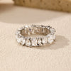 Wholesale Women's Niche Geometric 925 Sterling Silver Diamond Ring