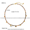 Wholesale Women's Niche Geometric Titanium Steel Round Pendant Beaded Necklace Bracelet Jewelry Set With Electroplating