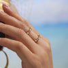 Wholesale Women's Niche Ins Exquisite Geometric Stainless Steel Ring With Electroplating Hand Jewelry