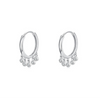 Wholesale Women's Niche Style 925 Sterling Silver Drop Shape Joker Earrings With Zircon Design