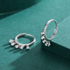 Wholesale Women's Niche Style 925 Sterling Silver Drop Shape Joker Earrings With Zircon Design