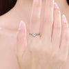 Wholesale Women's Niche Stylish S925 Sterling Silver Inlaid Zircon Cut Out Heart Ring With Electroplating