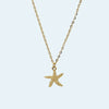 Wholesale Women's Niche Titanium Steel Electroplated Necklace With Shell And Starfish Marine Design