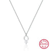 Wholesale Women's Niche Versatile Clavicle Chain Necklace S925 Sterling Silver Cross Symbol Pendant Geometric Style Electroplated