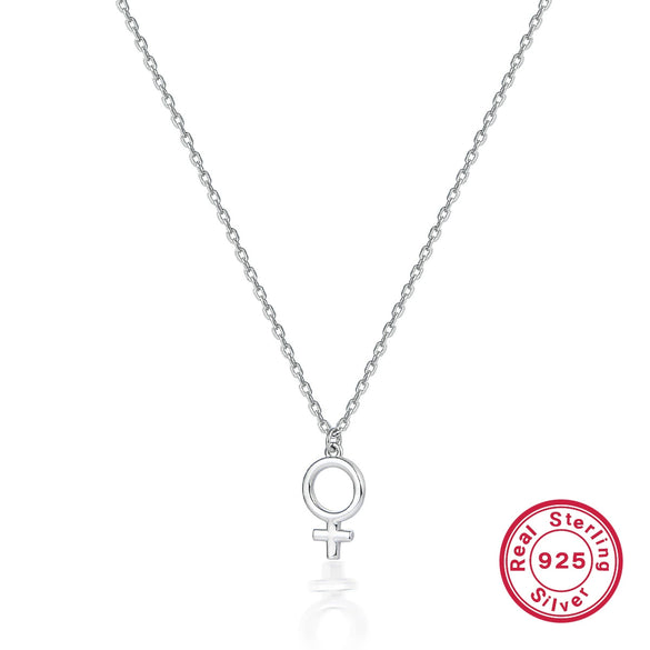 Wholesale Women's Niche Versatile Clavicle Chain Necklace S925 Sterling Silver Cross Symbol Pendant Geometric Style Electroplated