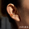Wholesale Women's Nonpierced Insectthemed Geometric Stainless Steel Electroplated Ear Clips Earrings
