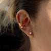 Wholesale Women's Nonpierced Insectthemed Geometric Stainless Steel Electroplated Ear Clips Earrings