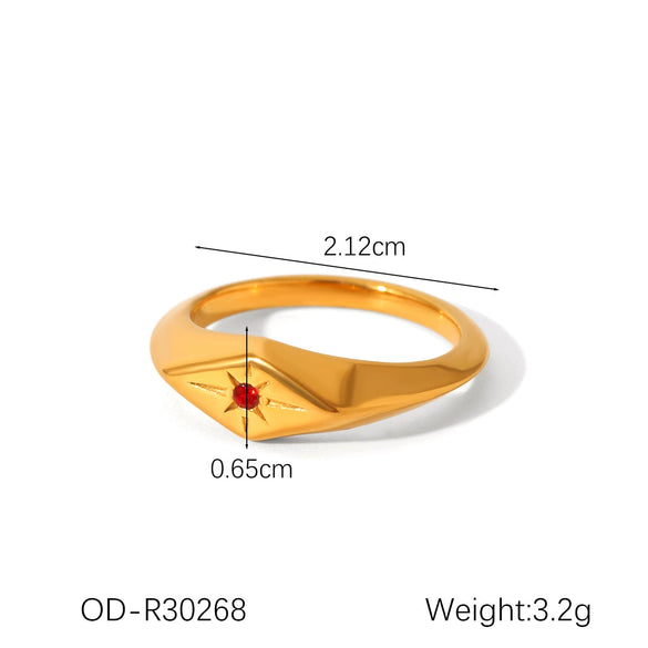 Wholesale Women's Note Ring Titanium Steel Retro Old Style With Vacuum Plating And Dripping Oil