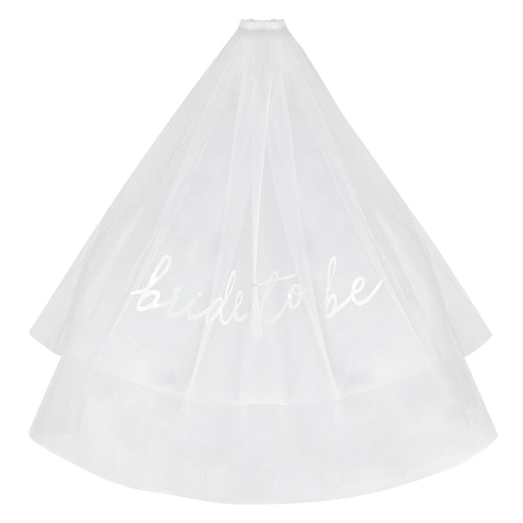 Wholesale Women's Nylon Bridal Veil Double Layer Ironed With Hair Comb