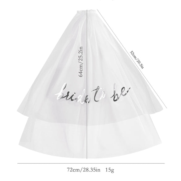 Wholesale Women's Nylon Bridal Veil Double Layer Ironed With Hair Comb