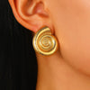 Wholesale Women's Ocean Vacation Style Exaggerated Starfish Earrings In Alloy With Electroplating