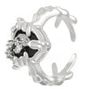 Wholesale Women's Open Ring In Ins Style With Sunflower And Heart Shape Pattern Made Of Copper With Electroplating Treatment
