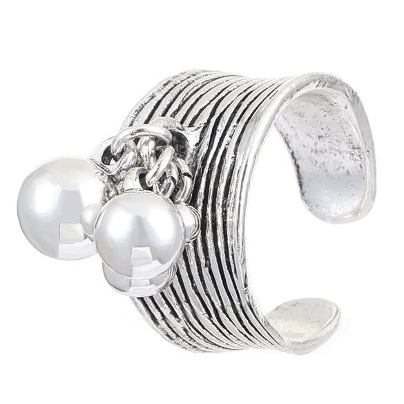 Wholesale Women's Open Ring In Ins Style With Sunflower And Heart Shape Pattern Made Of Copper With Electroplating Treatment