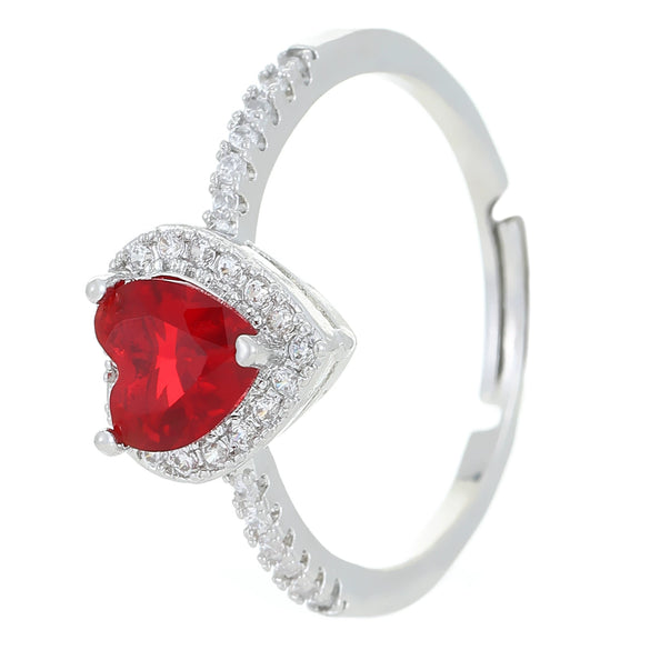 Wholesale Women's Open Ring In Ins Style With Sunflower And Heart Shape Pattern Made Of Copper With Electroplating Treatment