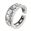 Wholesale Women's Open Ring In Ins Style With Sunflower And Heart Shape Pattern Made Of Copper With Electroplating Treatment
