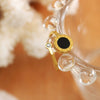 Wholesale Women's Open Ring 316L Stainless Steel Acrylic Zircon Goldplated Geometric Letter Number Inlay Jewelry