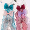 Wholesale Women's Organza Handmade Duckbill Hair Clip Bow Ribbon Style Hair Accessories