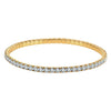Wholesale Women's Original Design Geometric Stainless Steel Bracelets With Elastic Cord And Real Gold Plating
