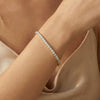 Wholesale Women's Original Design Geometric Stainless Steel Bracelets With Elastic Cord And Real Gold Plating