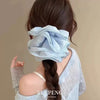 Wholesale Women's Oversized Scrunchie Hair Tie Handmade Cloth High Elasticity Sweet Style