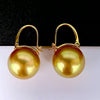 Wholesale Women's Pearl And Zircon Earrings High Sense Geometric Retro Light Luxury Electroplated