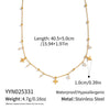 Wholesale Women's Pearl Cross Pendant Necklace In Geometric Shape With 18K Real Gold Plating And Pvd Furnace Vacuum Real Gold Processing Stainless Steel Jewelry