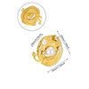 Wholesale Women's Pearl Stainless Steel Irregular Round Open Ring With Animal Zodiac Pattern Electroplated