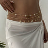 Wholesale Women's Pearl Starfish Pendant Waist Chain Zinc Alloy Multiple Circles Design