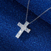Wholesale Women's Pendant Chain Silver 925 Sterling Silver Geometric Cross Electroplated With Zircon