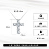 Wholesale Women's Pendant Chain Silver 925 Sterling Silver Geometric Cross Electroplated With Zircon