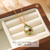 Wholesale Women's Pendant Necklace Copper Gold Plated Geometric Flower Drop Shape Electroplating French Retro Style