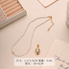 Wholesale Women's Pendant Necklace Copper Gold Plated Geometric Flower Drop Shape Electroplating French Retro Style