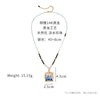 Wholesale Women's Pendant Necklace Copper Gold Plated Geometric Flower Drop Shape Electroplating French Retro Style