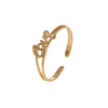Wholesale Women's Personality English Letter Love Design Open Ring In Stainless Steel With Electroplating Treatment