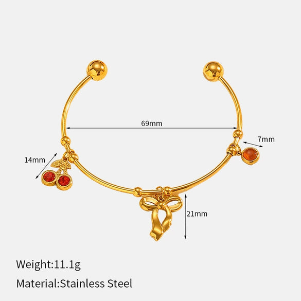 Wholesale Women's Personality Geometric Stainless Steel Electroplated Bracelet Jewelry