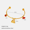 Wholesale Women's Personality Geometric Stainless Steel Electroplated Bracelet Jewelry