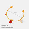 Wholesale Women's Personality Geometric Stainless Steel Electroplated Bracelet Jewelry