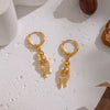 Wholesale Women's Personalized Animal Pattern Electroplated Stainless Steel Octopus Inlaid Zircon Earrings Jewelry
