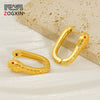 Wholesale Women's Personalized Geometric Snake Earrings Titanium Steel Gold Plated