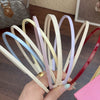 Wholesale Women's Plastic And Resin Doublelayer Color Matching Hair Hoop Sweet Geometric Style Baking Paint Process For Spring And Summer