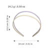 Wholesale Women's Plastic And Resin Doublelayer Color Matching Hair Hoop Sweet Geometric Style Baking Paint Process For Spring And Summer