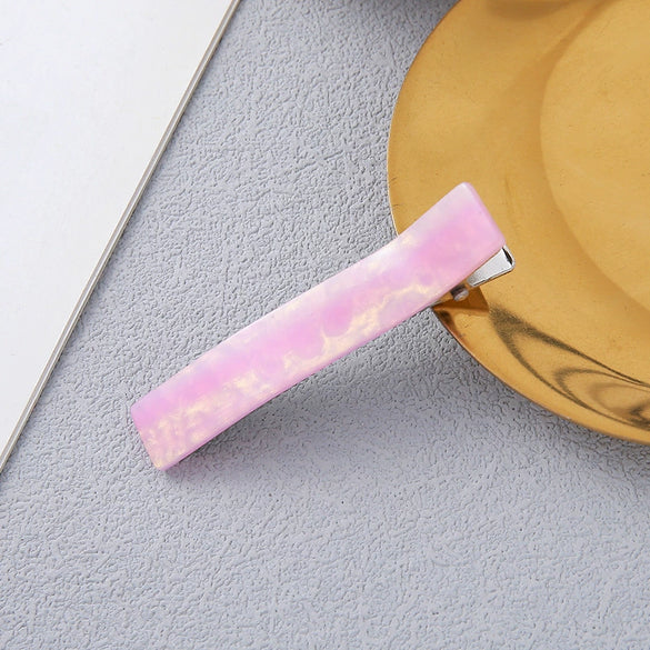 Wholesale Women's Plastic And Resin Square Duck Bill Clip Hairpin In Minimalist Style With Manual Design