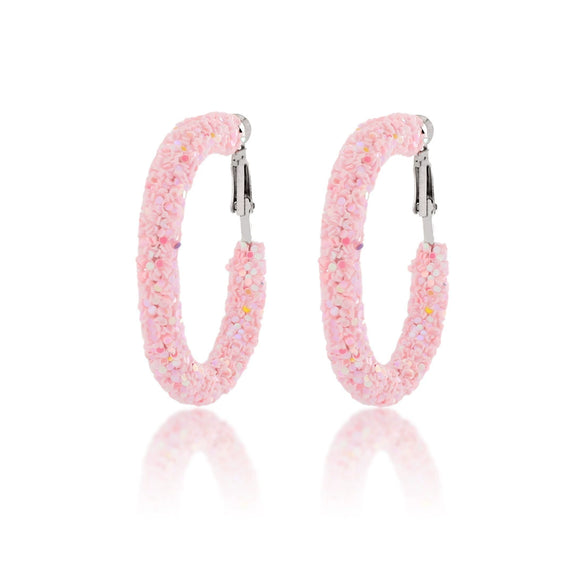 Wholesale Women's Plastic Iron Geometric Exaggerated Circle Earrings With Sequins And Electroplating